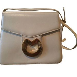 MILA SCHON Off White leather bag